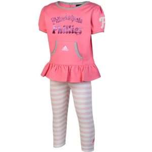   Phillies Toddler Girls Top & Leggings Set   Pink: Sports & Outdoors