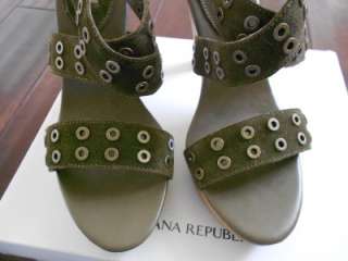 BANANA REPUBLIC 10 NIB $148 Bethel Wooden Heel Platform Sandal Shoes 