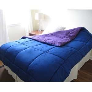  Blue/Purple Reversible Comforter   Twin XL: Home & Kitchen