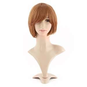   6sense Synthetic Stylish Short Straight Style Flax brown Wig: Beauty