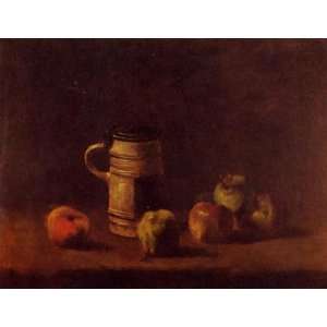  Oil Painting Still Life with Beer Mug and Fruit Vincent 