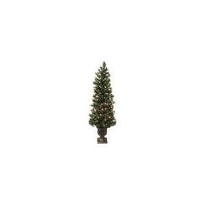   Potted Monticello Artificial Christmas Tree   Warm Cl: Home & Kitchen