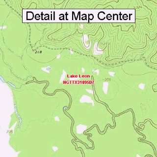   Map   Lake Leon, Texas (Folded/Waterproof): Sports & Outdoors