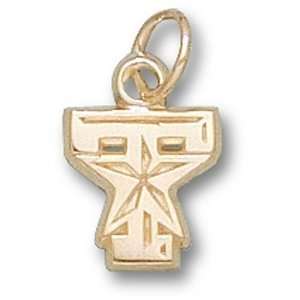  Texas A&M University T Star Logo 3/8 Pendant (Gold 