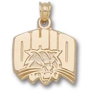 Ohio Bobcats Ohio Bobcat Pendant   Gold Plated Jewelry  