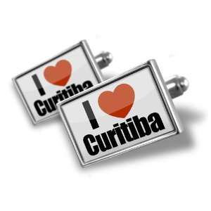 Cufflinks I Love Curitiba region: Brazil, South America   Hand Made 