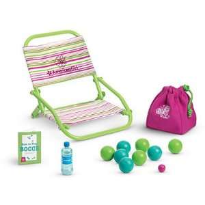  American Girl Chair and Bocce Set for Doll: Toys & Games