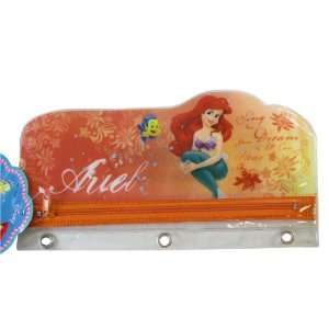  Disney Princess Ariel pencil bag w/ Build in Holes Toys & Games