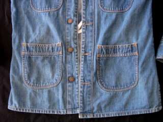   70s LEVIS DENIM Work Engineers JACKET western jeans Big E 50s 60s M 40