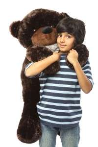 Cuddly Dark Brown huge giant big teddy bear plush toy  