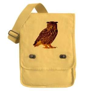    Messenger Field Bag Yellow Eurasian Eagle Owl 