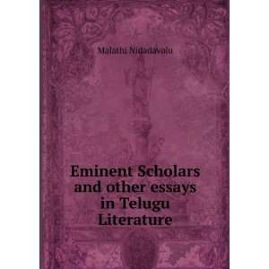   and other essays in Telugu Literature Malathi Nidadavolu Books