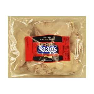 Saags Cooked Boneless Skinless Chicken Breast 3lb  
