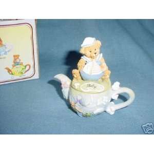  Oxford Mint July Bear Teapot Trinket box 