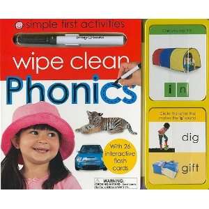  Wipe Clean Phonics Simple First Activities [With Wipe Off 