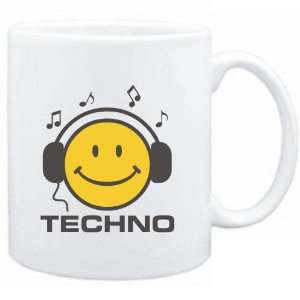  Mug White  Techno   Smiley Music