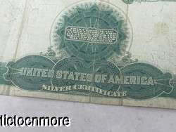 US 1899 $1 DOLLAR BLACK EAGLE SILVER CERTIFICATE BLUE LARGE NOTE 