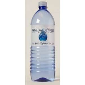 1L Bottled Water by Worldwide Water (12 Pack)  Grocery 