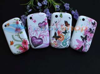 4x Butterfly Soft Cover Cases For Blackberry Curve 8520  