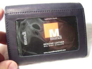 Mundi Black Card & Coin Leather Wallet  