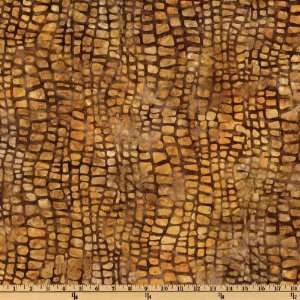  44 Wide Artisan Batiks: Tavarua Cobble Stones Amber 