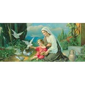  Giovanni Tauben Madonna 31 x 14 Poster Print