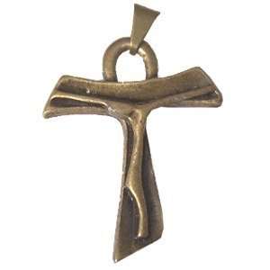  Rosary Tau crucifix   Bronze tone (3.5x2.3cm 1.4x1) Arts 
