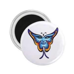  Tattoo Butterfly Face Art Fridge Souvenir Magnet 2.25 