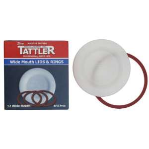  Tattler Reusable Wide Mouth Canning Lids & Rubber Rings 