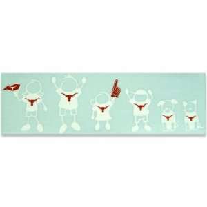   TEXAS LONGHORNS OFFICIAL FAMILY CAR WINDOW DECALS: Sports & Outdoors