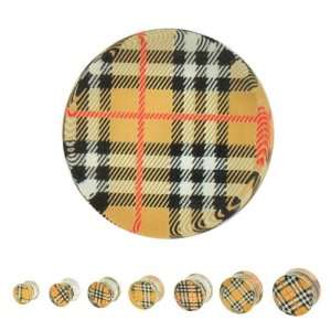  Burberry Style Plaid Ear Plugs Jewelry