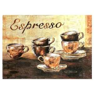 Espressos 6 tasses by Clauva 16x12:  Kitchen & Dining