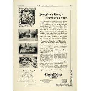   Estate Park Lands Homes Tarrytown New York   Original Print Ad Home