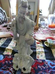 Fine Porcelain Japanese Fisherman Statue  