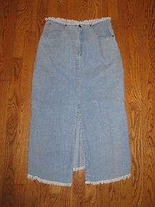 Womens/Juniors SunBelt Denim Blue Jean Skirt ~ Full Length ~ Sz 10 