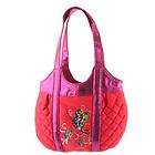 ed hardy girls allison quilted tote orange one day shipping
