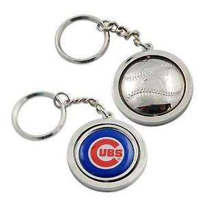  Chicago Cubs Spinning Key Chain: Sports & Outdoors
