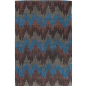  5x76 Mary Hand tufted Rug, Brown, Green, Carpet: Home 