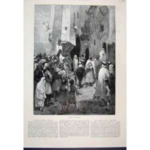  1887 Tame Lion Algiers Men Children Fine Art: Home 