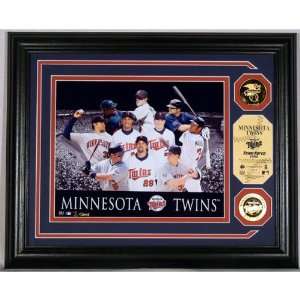  MLB Minnesota Twins Team Force 24KT Gold Coin Photo Mint 