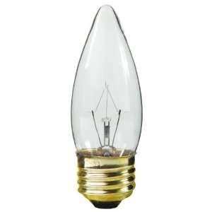  25 Watt Light Bulb   B11   Clear   Straight Tip   Straight 