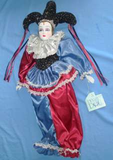   Bisque Maurice Harlequin Dynasty Doll Jester Costume Body Tag