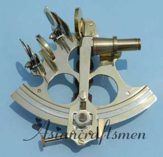 MARITIME GERMAN MARINE SEXTANT, 8 BRASS SEXTANT  