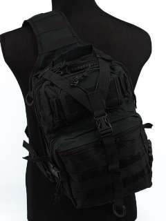 Tactical Molle Utility Gear Sling Bag Backpack Black L  