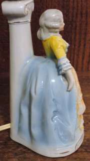 German Figural Porcelain Boudoir Dresser Lamp #5298  