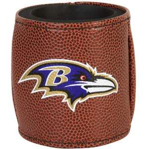  NFL Baltimore Ravens Brown Football Can Koozie: Sports 