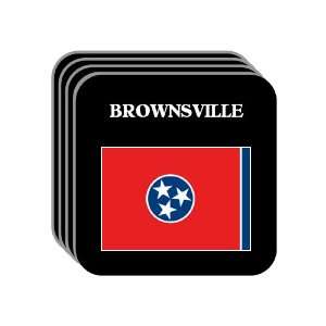  US State Flag   BROWNSVILLE, Tennessee (TN) Set of 4 Mini 