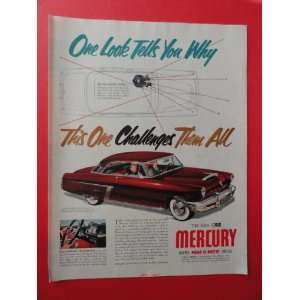  car,1952 print advertisement (red car.) original vintage magazine 