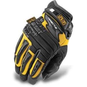 Yellow M Pact 2 Mechanics Gloves With Double Layer Synthetic Leather 