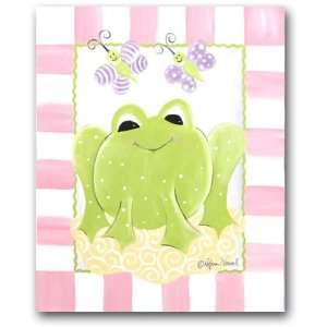  Frog / Butterfly Stretched Giclee